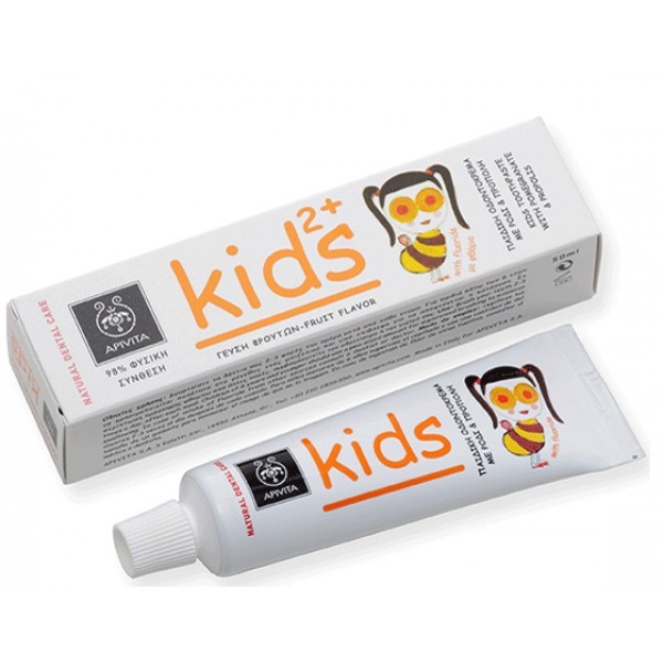 APIVITA ΟΔΟΝΤΟΚΡΕΜΑ KIDS2+ ΜΕ ΡΟΔΙ & ΠΡΟΠΟΛΗ