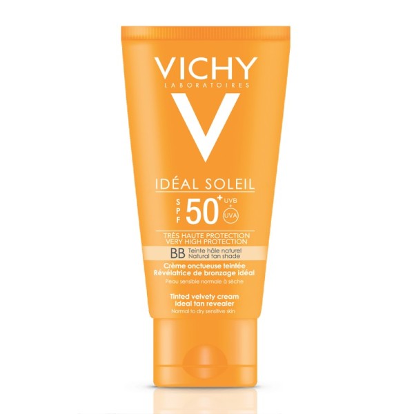VICHY IDEAL SOLEIL ΒΕΛΟΥΔΙΝΟ ΑΠΟΤΕΛΕΣΜΑ & ΧΡΩΜΑ SPF50+ 50ml
