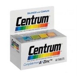 CENTRUM A-ZINC 60 TABLETS