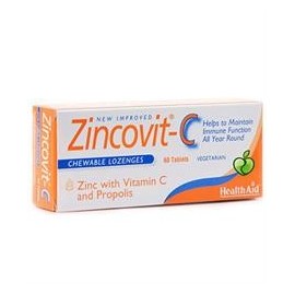 HEALTH AID ZINCOVIT-C ΜΑΣΩΜΕΝΑ 60 TABS