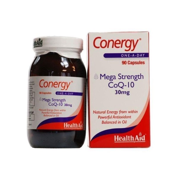 HEALTH AID CONERGY CoQ-10 30MG 90 CAPS ECONOMY