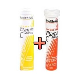 HEALTH AID VITAMIN C 1000MG LEMON + VITAMIN C 500MG