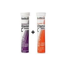 HEALTH AID VITAMIN C 1000MG BLACURRANT (φραγκοστάφυλο) + VITAMIN C 500MG