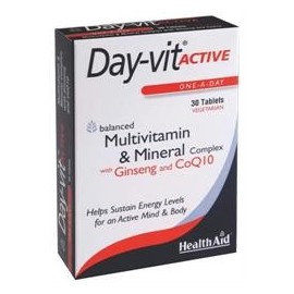 HEALTH AID DAY-VIT ACTIVE CoQ10 & GINSENG 30TABS