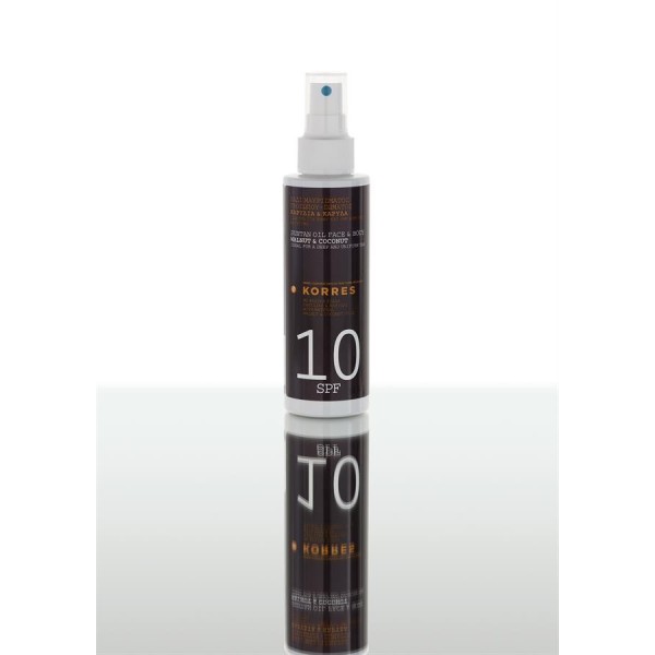 KORRES TANNING OIL SPF10