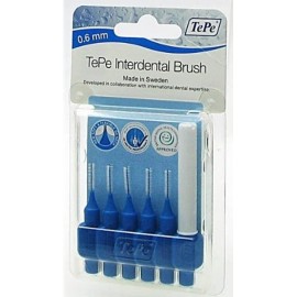 Tepe Interdental Brushes 0.6 mm Blue 8pcs