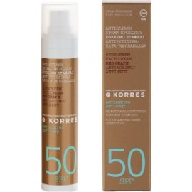 KORRES SUNSCREEN FACE CREAM RED GRAPE SPF50