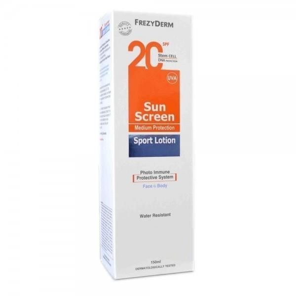 FREZYDERM SUNSCREEN SPORT LOTION SPF 20