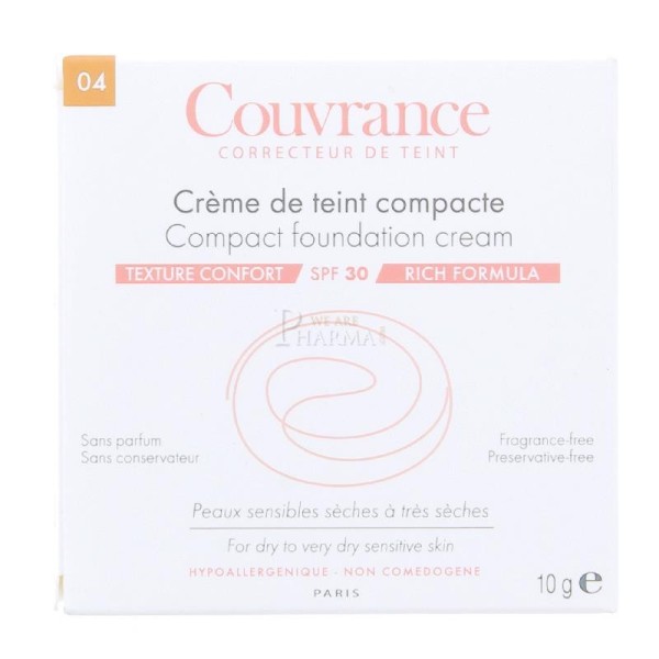 AVENE COMPACT FOUNDATION CREAM MIEL 04 10gr