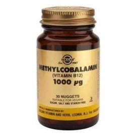 SOLGAR B-12 1000μg METHYLCOBALAMIN 30 NUGGETS