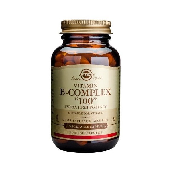 SOLGAR B-100 COMPLEX 50 VEGETABLE CAPS