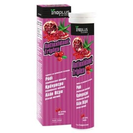 INOPLUS ANTIOXIDANT TRIPLEX POMEGRANATE CRANBERRY ALOE VERA 20tabs WITH CHERRY FLAVOR