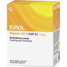 Eviol Vitamin D3 1200IU 60 soft caps