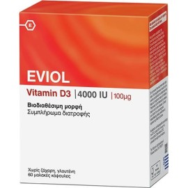 Eviol vitamin D3 4000IU 60soft caps