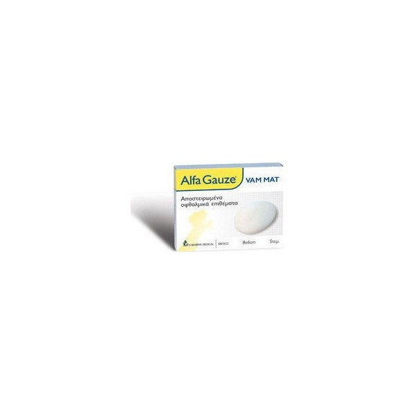 Alfa-Gauze VAM - MAT Sterile Eye Pads 6cm x 8cm 5pcs