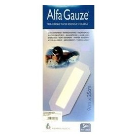 Alfa-Gauze Sterile waterproof adhesive patch 9 cm x 25 cm 5