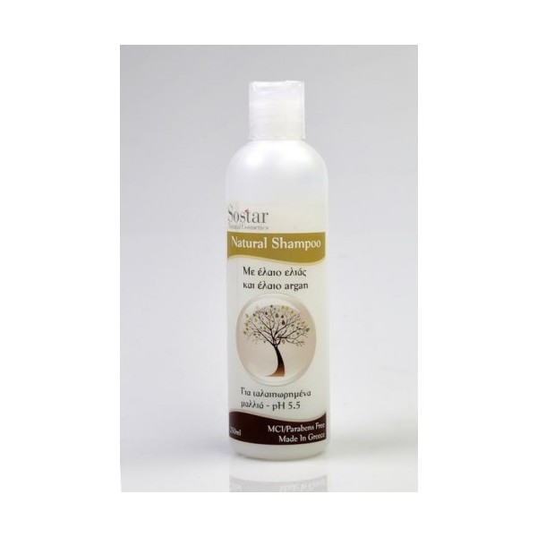 SOSTAR SHAMPOO ARGAN OIL + ΕΛΑΙΟ ΕΛΙΑΣ