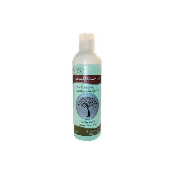 Sostar Shower Gel with Olive Oil and Urea 250ml