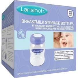 Lansinoh Breastfeeding Bottles, 160ml, 4pcs