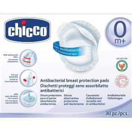 Chicco Breast Pads Antibacterial, 30pcs