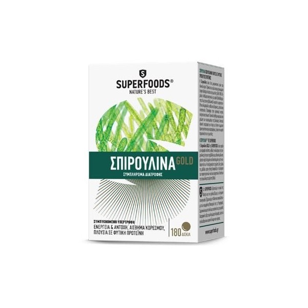 SUPERFOODS SPIRULINA GOLD CAPS X180