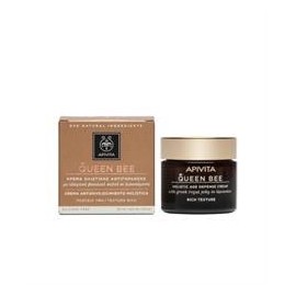 APIVITA QUEEN BEE HOLISTIC ANTI-AGING DAY CREAM RICH TEXTURE NEW SERIES