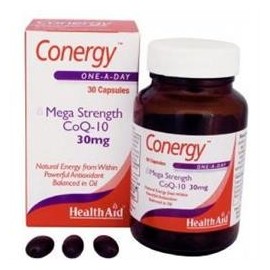 HEALTH AID CONERGY CoQ-10 30MG 30 CAPS