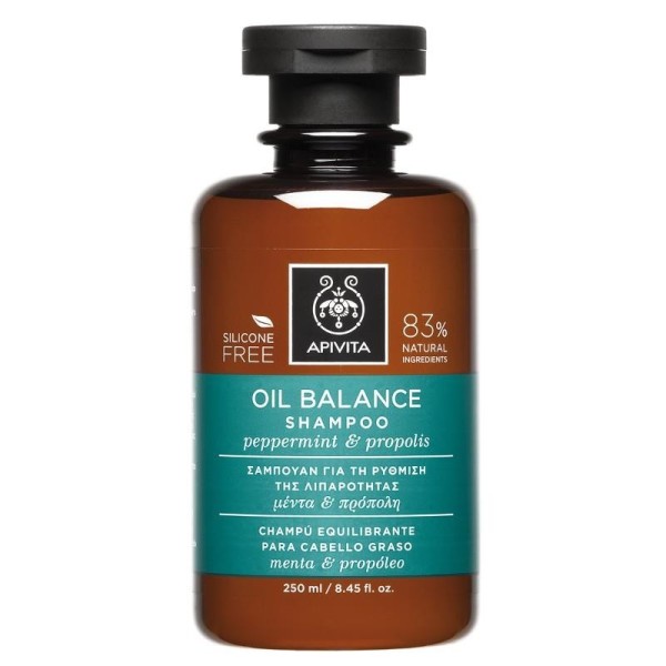 APIVITA SHAMPOO OIL BALANCE ΣΑΜΠΟΥΑΝ ΓΙΑ ΤΗ ΡΥΘΜΙΣΗ ΤΗΣ ΛΙΠΑΡΟΤΗΤΑΣ με μέντα & πρόπολη