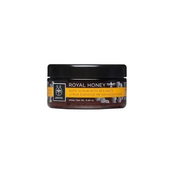 APIVITA ROYAL HONEY SCRUB ΣΩΜΑΤΟΣ ΜΕ ΘΑΛΑΣΣΙΑ ΑΛΑΤΑ 250gr