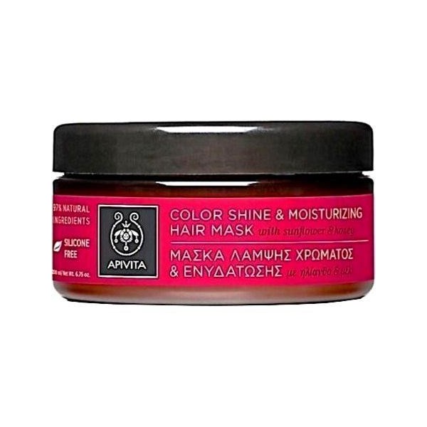 APIVITA MASK FLASH COLOR & MOISTURIZING with sunflower and honey
